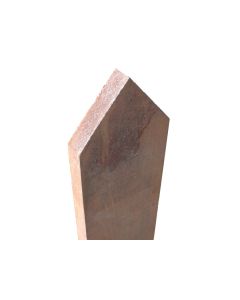 Fence Pales Pointed Top 19x75mm Planed Timber 1.2m Long Dark Brown Treated