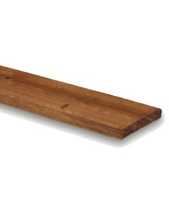 Wooden Gravel Boards 6" 22x150mm 2.4m 8ft Long Timber Dark Brown Treated