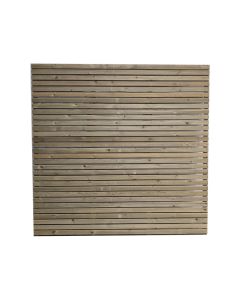 Slatted Screen Treated Timber Screening Fence Panel 6x6' 1800x1800mm Heavy Duty Green Treated