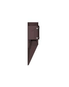 Fence Post Clamp Metal 3" Swift Repair Spur Epoxy Brown 75x75mm