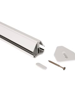 Polycarbonate Roof Sheet Corotherm Glazing Bar Cap & Base White 3m Long c/w End Cap ONLINE ONLY