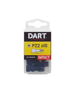 DART PZ2 Impact Screw Driver Bit - Pack of 10