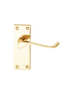 Dale Victorian Scroll Lever Latch Handle Door Furniture in Chome.
