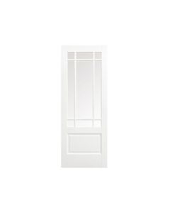 LPD Downham White Primed 9 Glazed Glass Panel Internal Door 762 x 1981 mm