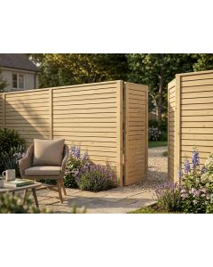Fence Screen Slats 4x1 25x100mm Planed Treated Timber Screening (20x94 Finish) 6mm Round Corners ONLINE ONLY