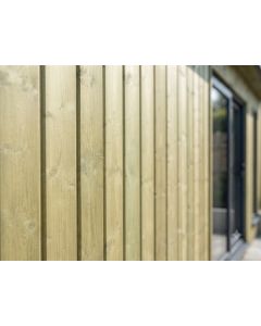 Matchboard Timber Cladding 5" 25x125mm Tongue & Groove T&G Green Pressure Treated (19x120mm Finish)