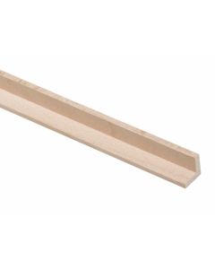 Square Angle Light Hardwood Timber Moulding 21x21mm 2.4m Long CRN2008 Corner Edge Trim