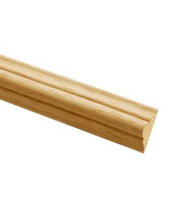 Double Astrgal Light Hardwood Timber Moulding 21x8mm 2.4mm Long DEC2002