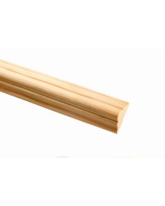 DEC6034 15 x 33 x 2400 mm Pine Timber Double Astragal Moulding 