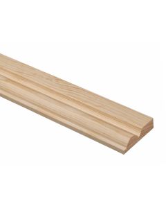 Torus Architrave Pine Timber Moulding 58x15mm 2.1m Long DRS6004