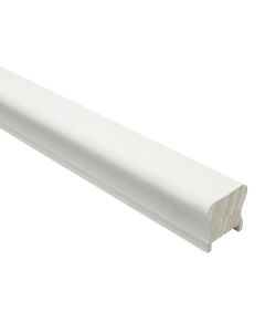 Heavy Duty Timber Stair Rail PaintReady White Handrail 32mm 2.4m Long HDR2400/32R