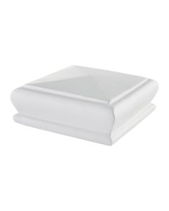 Pyramid Timber Newel Cap 90mm NC7R Richard Burbidge Stair Part White Paint Ready