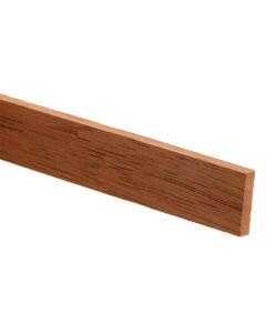 Dark Hardwood Planed Stripwood Timber Moulding 18x7mm 2.4m Long STW1002 Square Edge