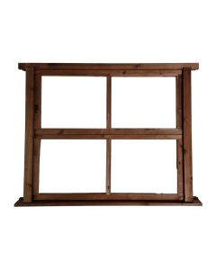 1208 x 1035 mm Complete Treated Timber Stable Window In Frame Inc. Perspex