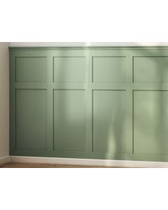 Traditional Wall Panel Kit Shaker Inc. Dado 2.4m Wide MDF Panelling (WPKT6) 