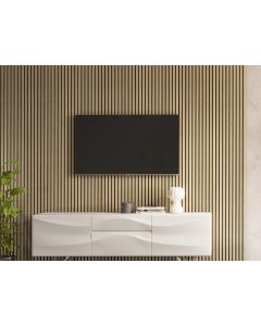 Acoustic Slat Wall Panel Light Oak (WPKT9) 2400 x 605mm (1.45sqm) Pre Assembled