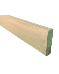 Planed Redwood Fence Screen Slats 25x100mm 4x1 (20x94 Finish)  Timber Screening 3mm Round Corners Green Pressure Treated 5ths